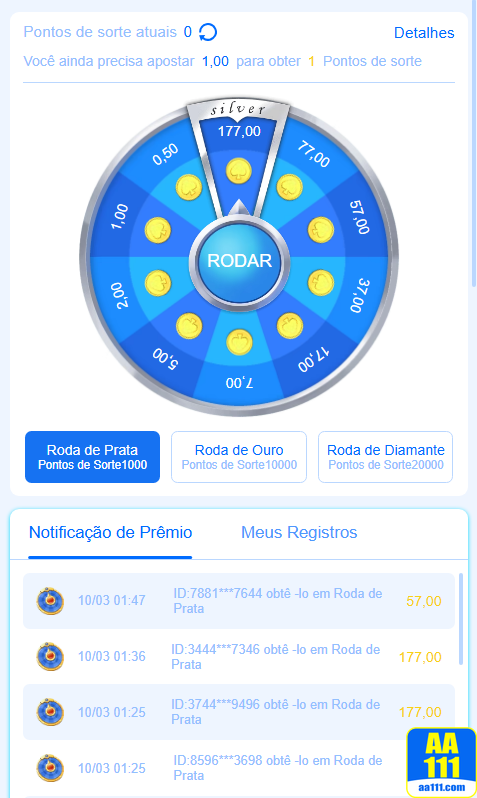 Segurança App aa111.com